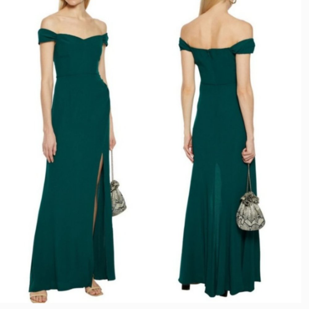 Reformation Marilyn Dress in Emerald